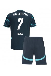 RB Leipzig Antonio Nusa #7 Babytruitje 3e tenue Kind 2024-25 Korte Mouw (+ Korte broeken)